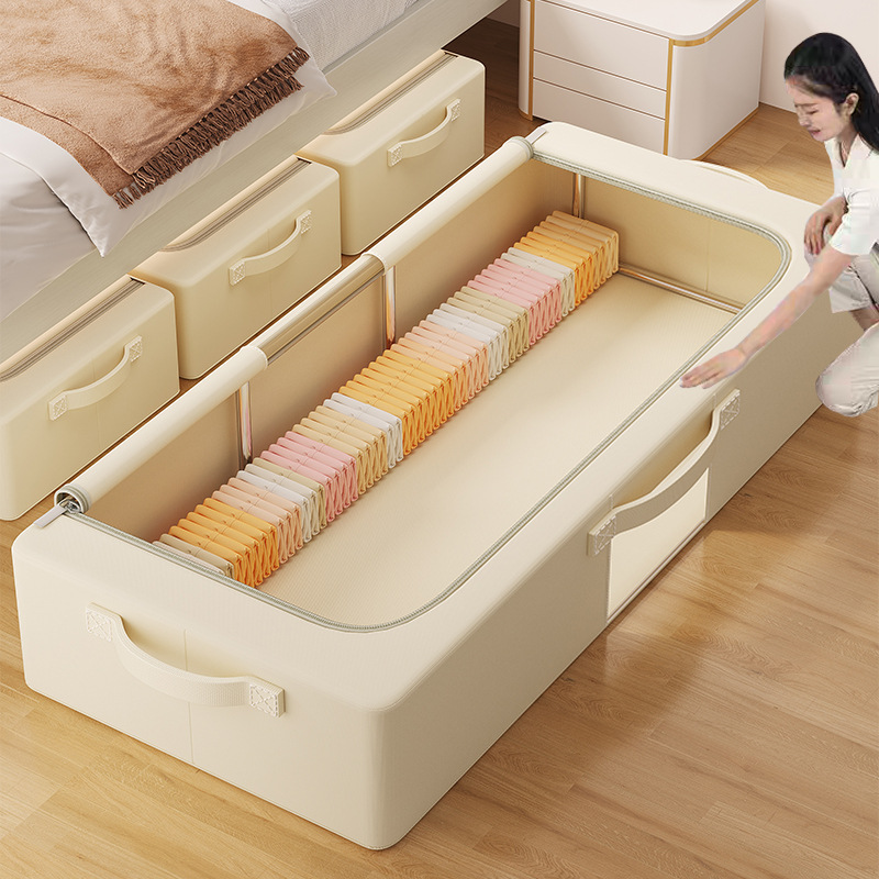 床底收纳箱家用床下装衣服被子整理袋布艺大容量可折叠储物箱神器详情图5