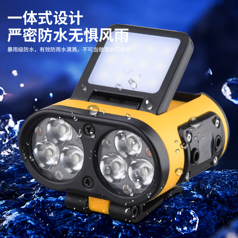 led sensor headlamp, outdoor strong light, long battery life, lithium battery, special night fishing lamp for outdoor fishing, head-mounted flashlight details Picture
