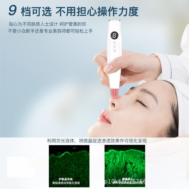shanilak Cross-border Color Light Ice Compress Device, Microcrystalline pen, Home Cinema Line Nano Microcrystalline Essence, Freeze-dried powder, Water Light Introduction Hot compress Specification image
