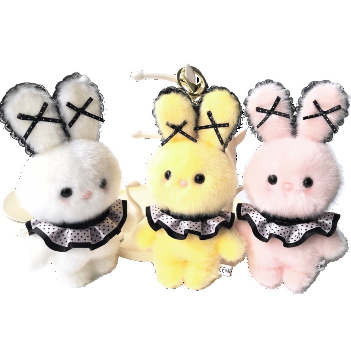 Customized plush toys with three rabbits, trendy dolls, cute and soft toy gifts Item Picture