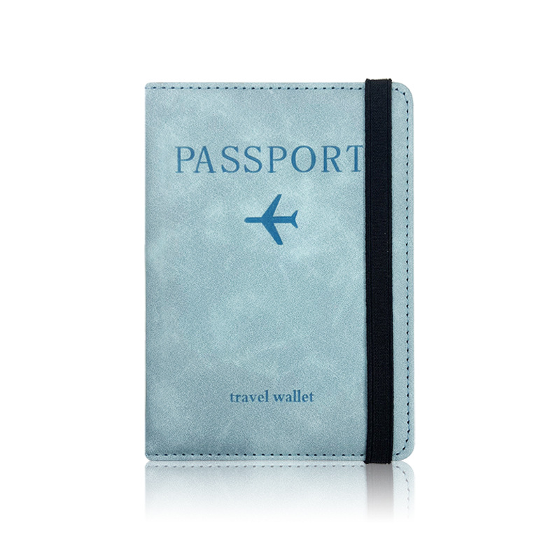 Cross-border best-selling in-stock RFID passport case, pu leather, multi-functional SIM card holder, ID card case, leather case, passport holder Item Picture