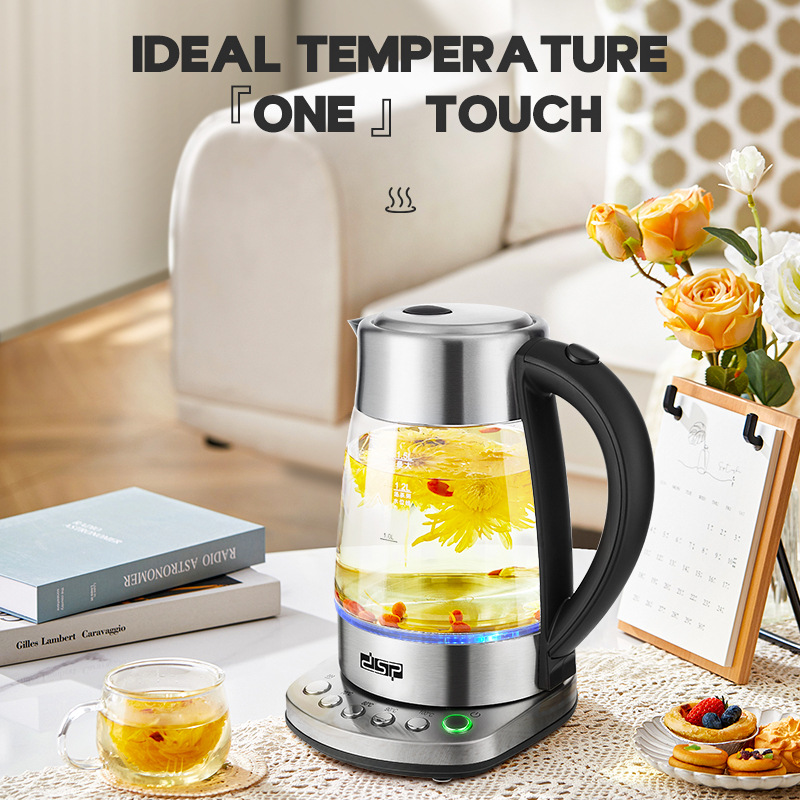 DSP/丹松烧水壶家用玻璃全自动断电保温1.7L大容量电热水壶KK1282产品图