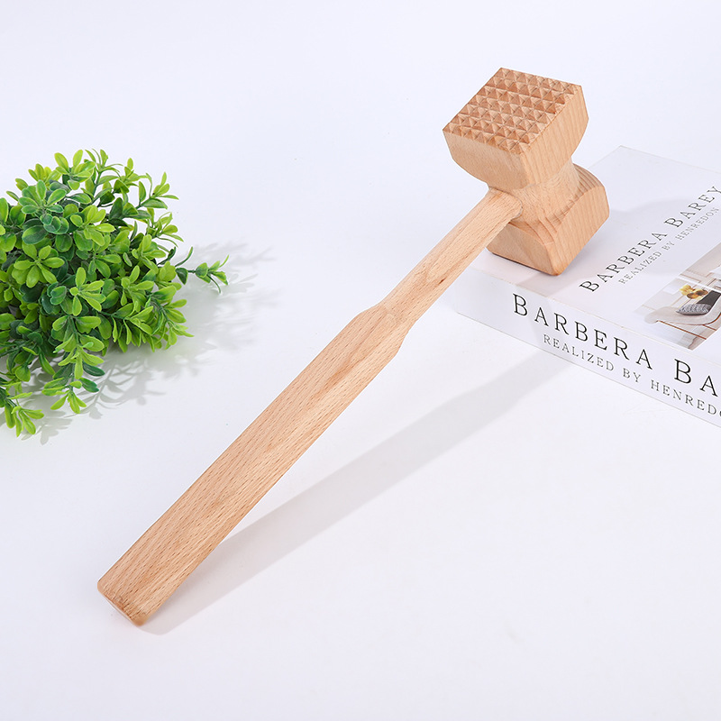 Zelkova martillos de madera martillos de carne casera carne tierna corte de tendones cortar carne chuletas de carne herramientas de cocina madera martillos de carne Specification image