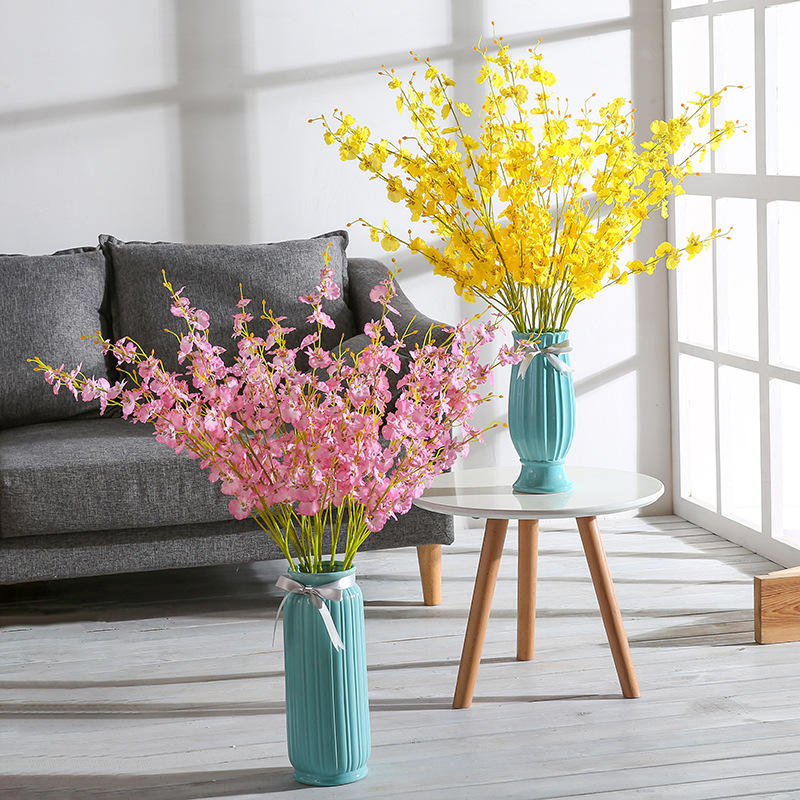 仿真花DIY发饰配件/假花/5朵塑膠花/仿真花/假花批发产品图