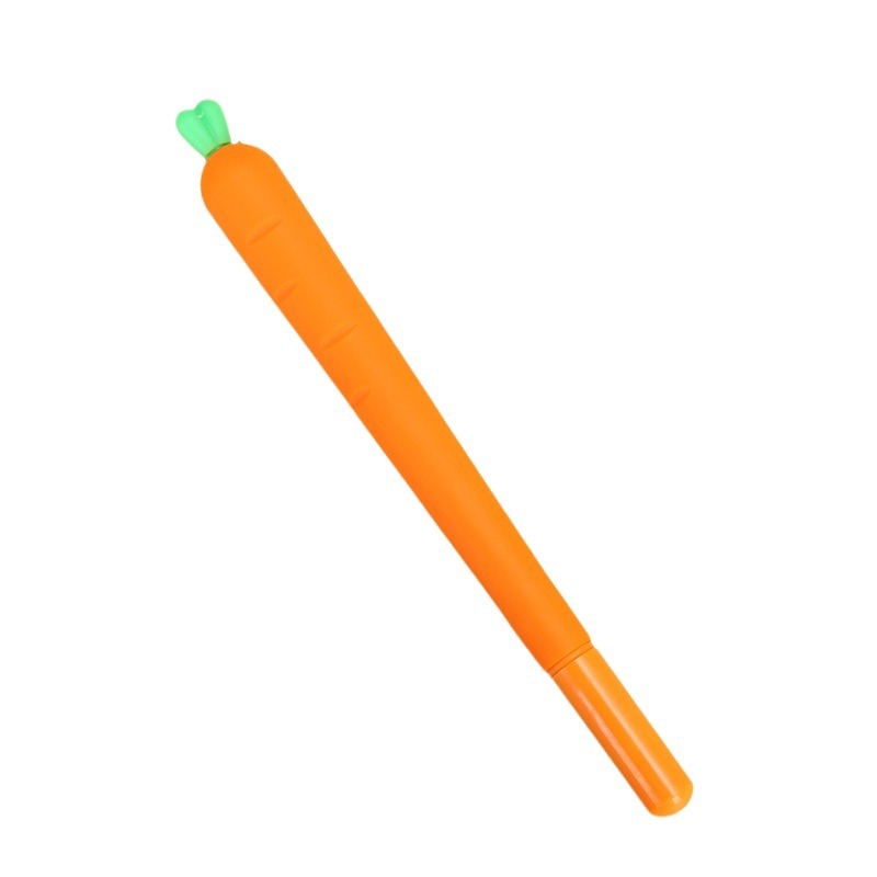 Korean cute cartoon simulation vegetable gel pen, creative and fresh student stationery wholesale black gel pen Item Picture