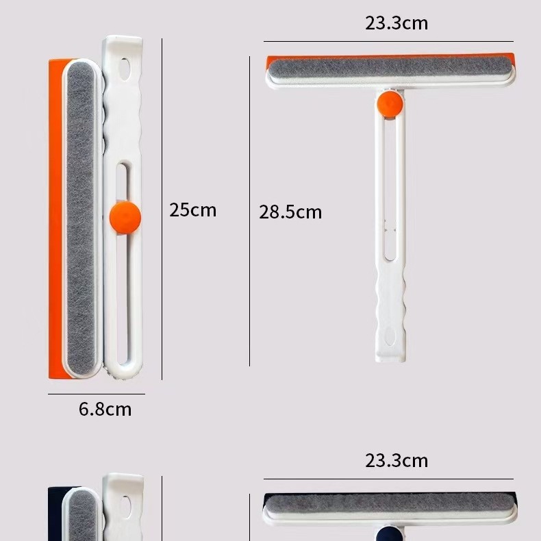 Household simple glass scraper, mirror scraper, bathroom widened mirror surface scraper, special glass cleaning scraper for cleaning Specification image