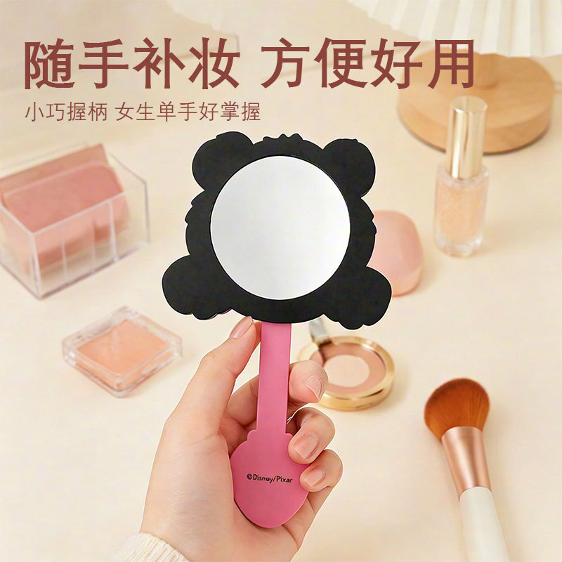 Disney/ Toy Story handheld mirror, portable mini round makeup mirror, cute strawberry Bear mirror Specification image
