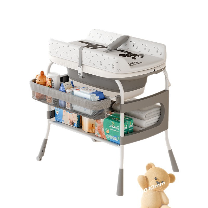 Two-in-one changing table, baby care table, newborn changing table, massage, touch, baby multi-functional, foldable Item Picture