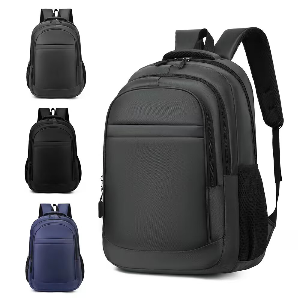 Business backpacks for men, wholesale company gift bags, student computer schoolbags, solid color and simple daily commuting backpacks
