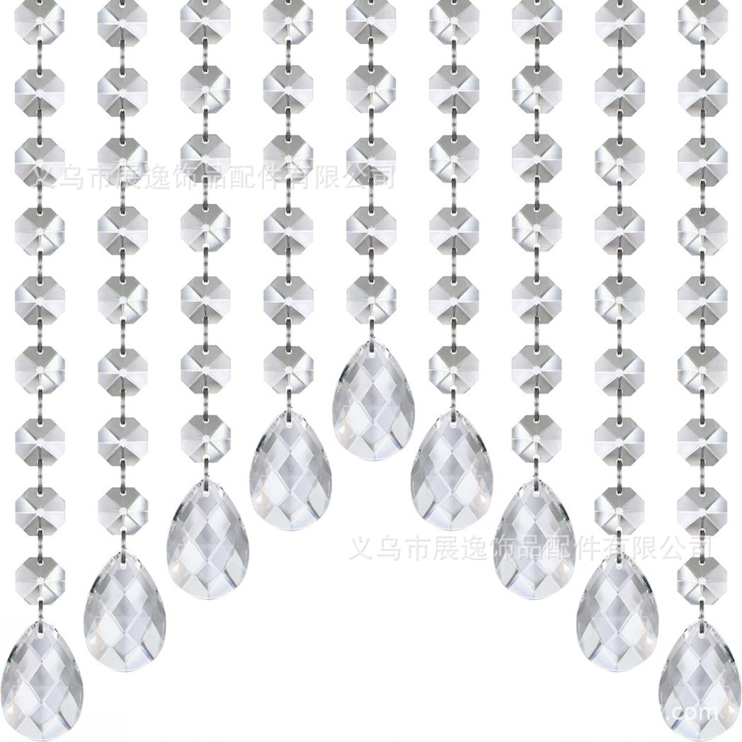 Cross-border bestsellers DIY Christmas tree decorations: transparent crystal snowflakes, Christmas pendants, ice cones, water drops Item Picture