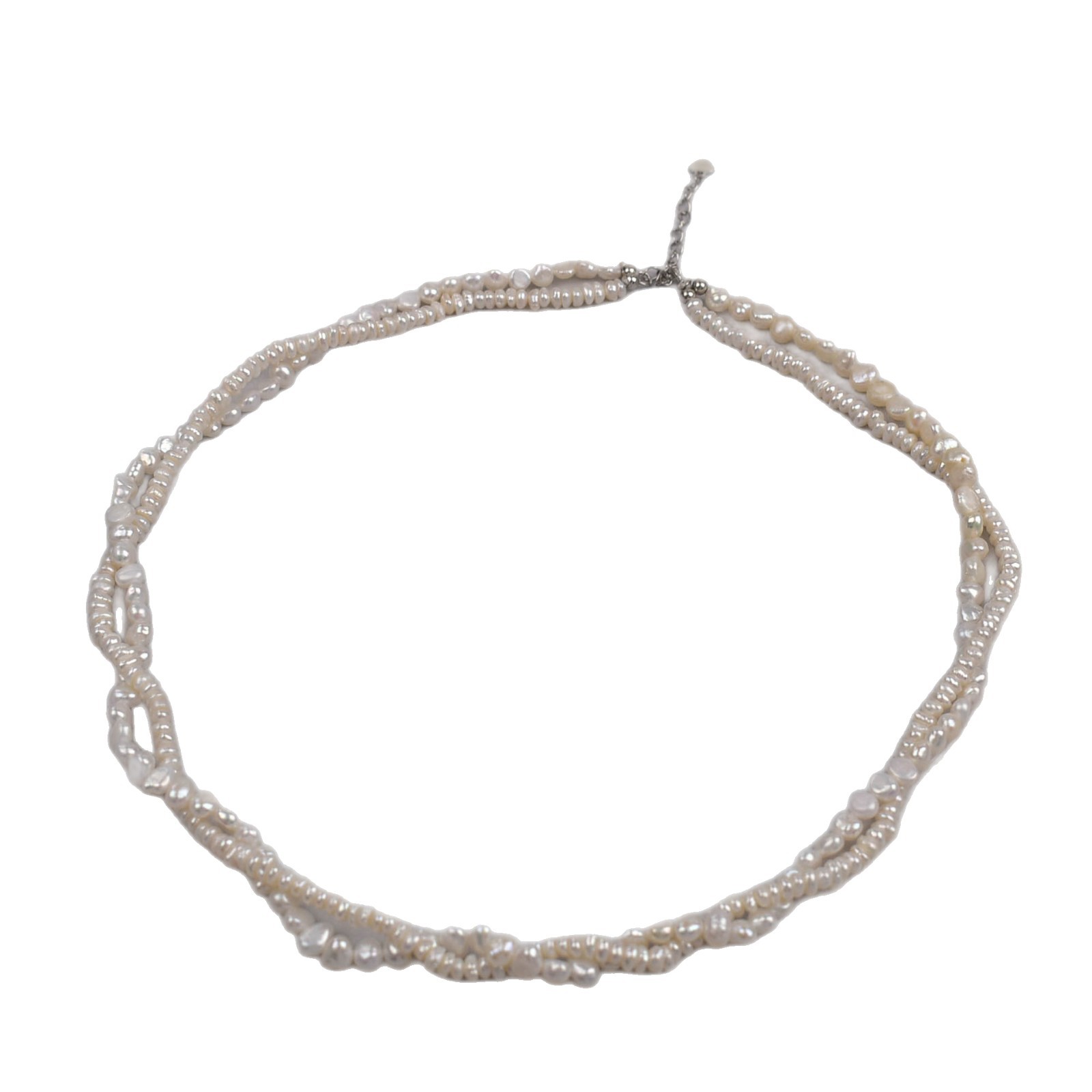 Elegant French fashion choker collarbone chain 925 silver, high-end and stylish, double-layered twist chain necklace for women Item Picture