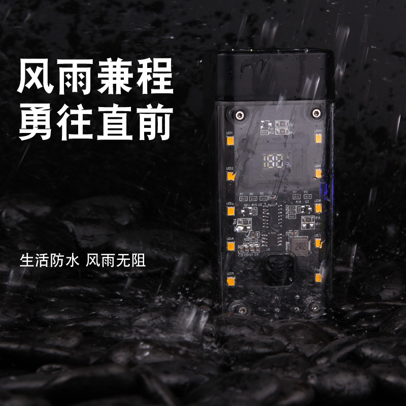 2024 New high-intensity bicycle light, outdoor mountain bike headlight, USB charging transparent cycling equipment, night riding light details Picture