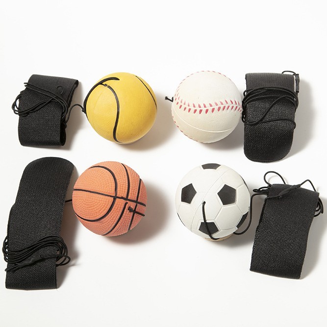 Cross-border best-selling wrist ball 63MMPU elastic ball fitness high-elasticity rubber ball toss ball factory direct sales details Picture