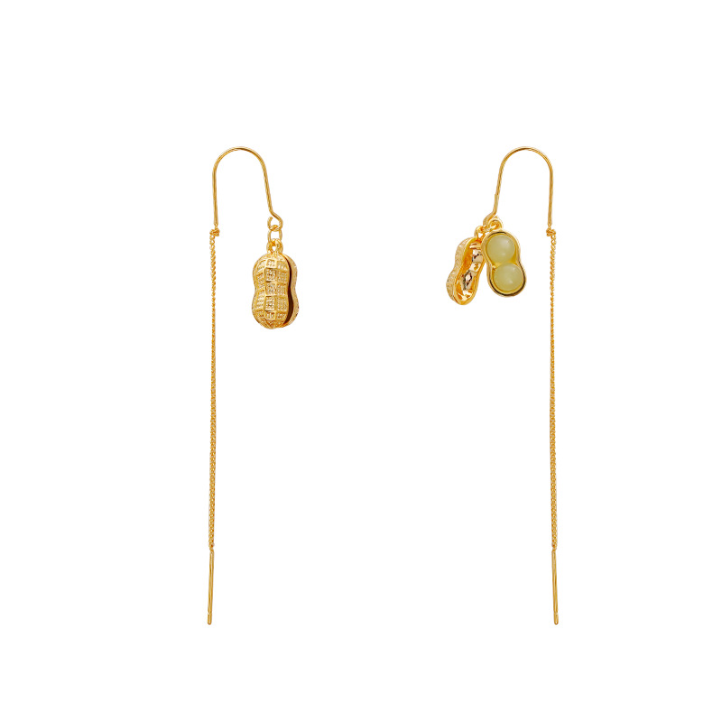Hyacinth good fumi y jade colgante pendientes shake yin boom estilo orejeras moda femenina luz lujo alto sentido línea de la oreja Item Picture
