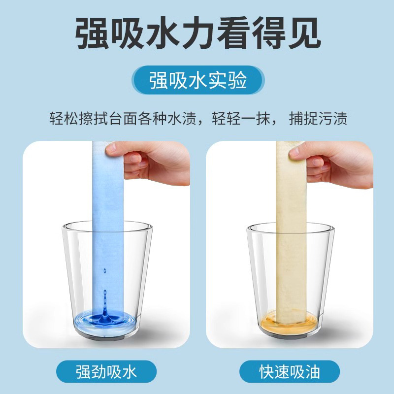 厨房清洁布悬挂式一次性懒人抹布加厚吸油吸水大包抽取洗碗巾批发产品图