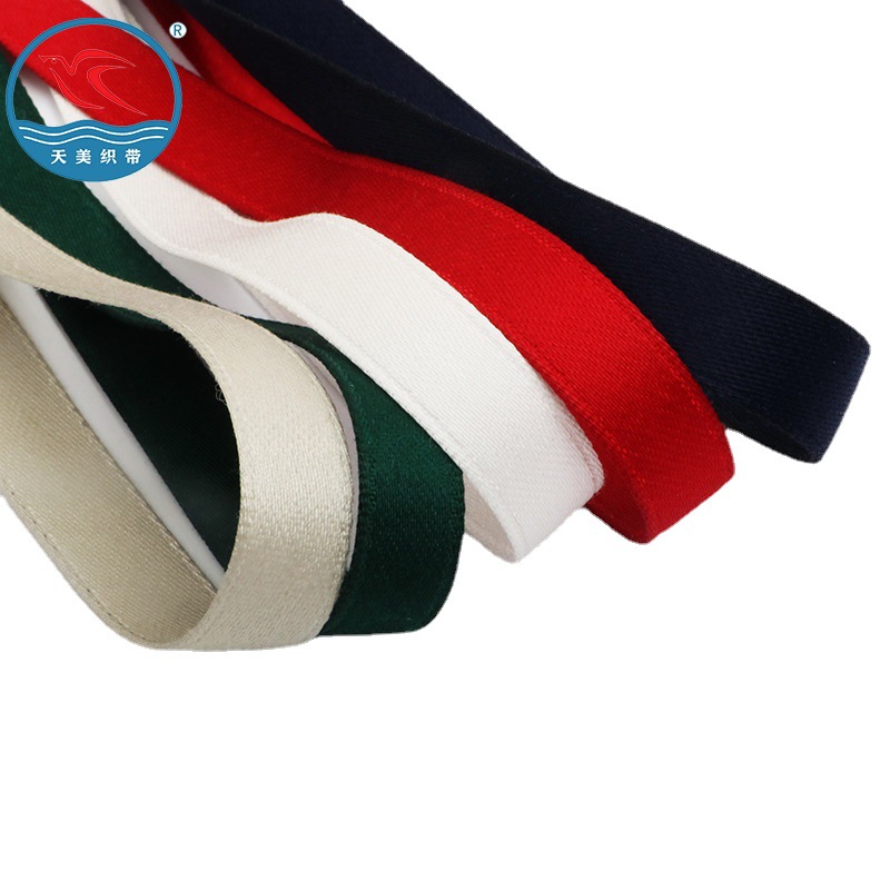Wholesale of matte double-sided polyester-cotton ribbon 1CM medium and high-end hair accessory ribbons, DIY handmade bow clothing webbing Item Picture