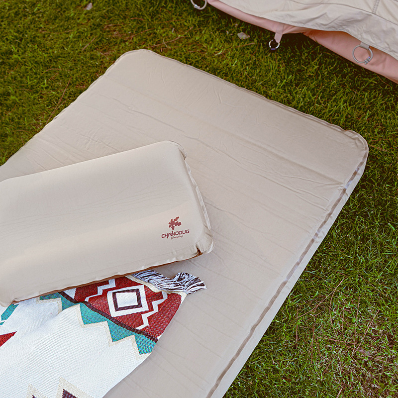 Factory direct sales of camping comfort thickened light luxury cheese pad outdoor camping moisture-proof automatic inflatable camping bed Specification image