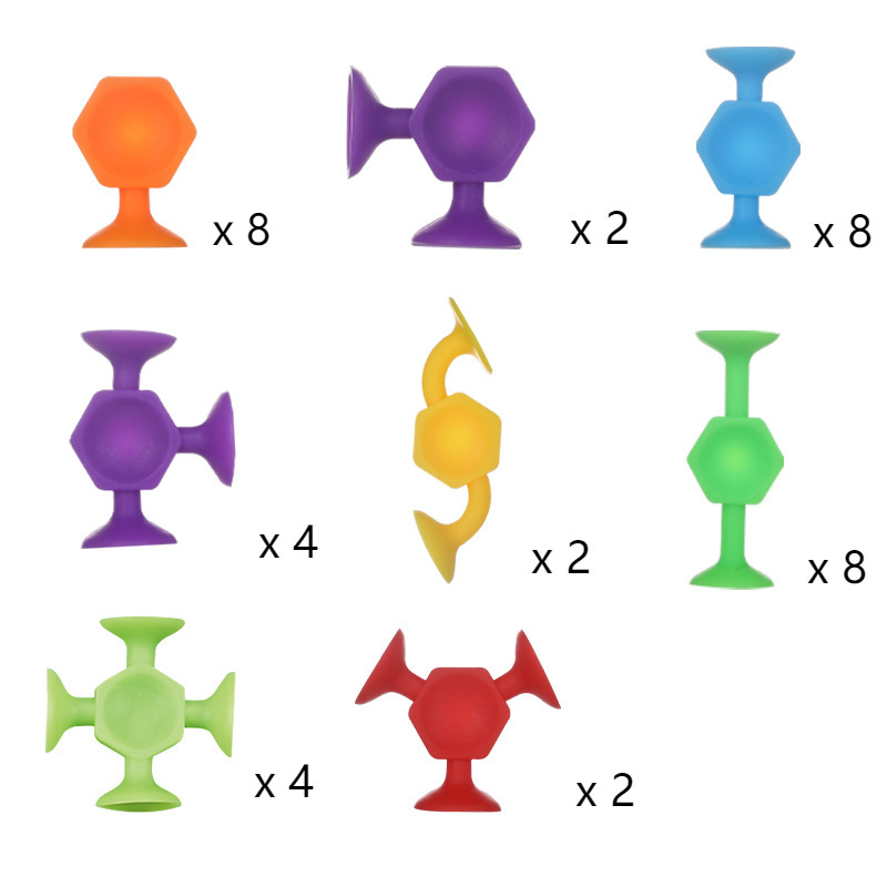 Cross-border best-selling DIY suction cup toys, soft building blocks, suction fun, sticky fun, children's educational toys, building blocks, versatile assembly Application Scenario