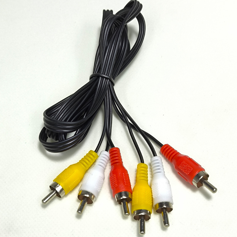 现货六头AV线三对三音频线AV影音线DVD音视频线3.5mm电脑音箱线材细节图