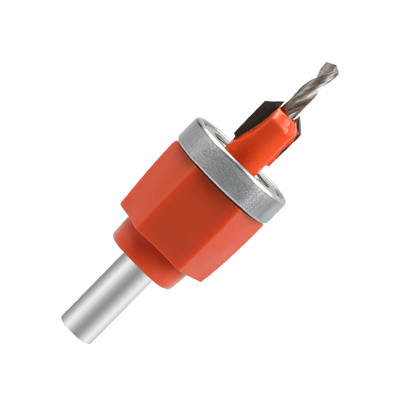 Woodworking limit counterbore drill adjustable cone hole drill screw installation woodworking counterbore drill Counterbore drill counterbore drill bit with limit device Item Picture