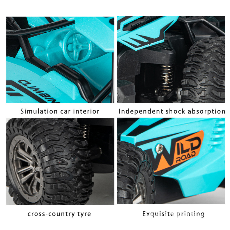 New 2.4G four-way high-speed climbing remote control car, rechargeable, cool lighting, anti-collision, children's and boys' toy gift Application Scenario