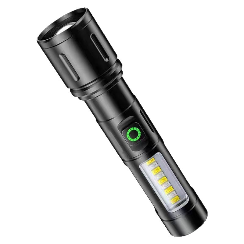 TYPE-C High-intensity flashlight, a rechargeable ultra-bright long-range flashlight, is a portable and adjustable focus flashlight for home and outdoor use Item Picture