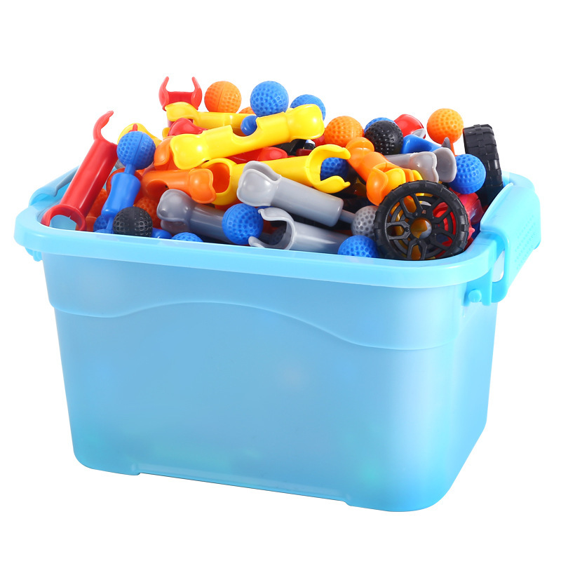 Cross-border children's versatile skeleton joint building blocks, large particle assembly building blocks, DIY educational toys for kindergartens Item Picture