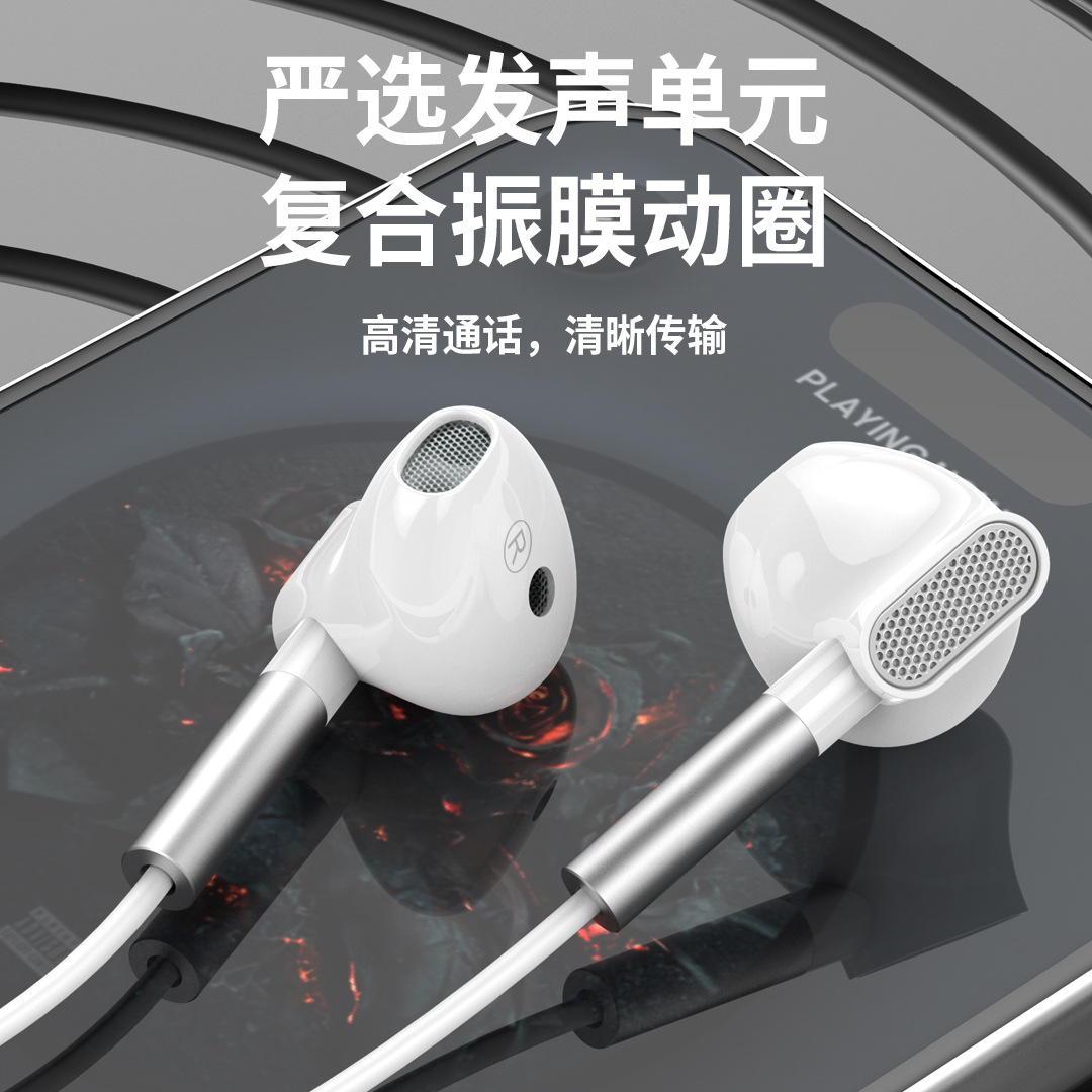 Nuevos auriculares tipo C auriculares con cable teléfono tableta portátil auriculares universales wholesale details Picture