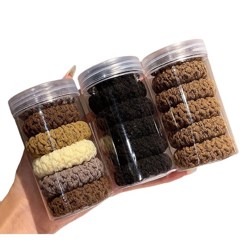 高弹力耐用发绳女加粗不伤发头绳发圈2024年新款扎头发橡皮筋头饰详情图5