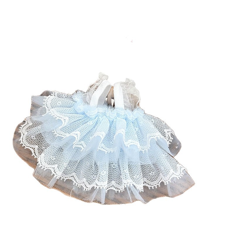 Wholesale of 15 cm doll doll clothes kt cat droopy ears rabbit doll doll clothes for changing into lace-trimmed princess dresses Item Picture