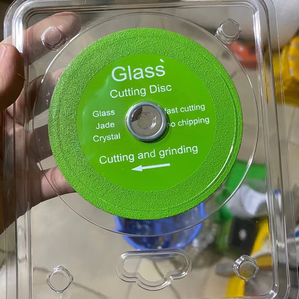 跨境玉石陶瓷工业级专用钎焊金刚砂切割片切割机英文版玻璃王锯片细节图