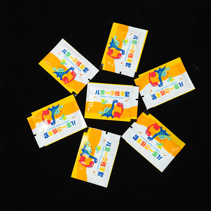 儿童一次性手套独立包装食品餐饮用加厚防油污手套源头厂家批发产品图