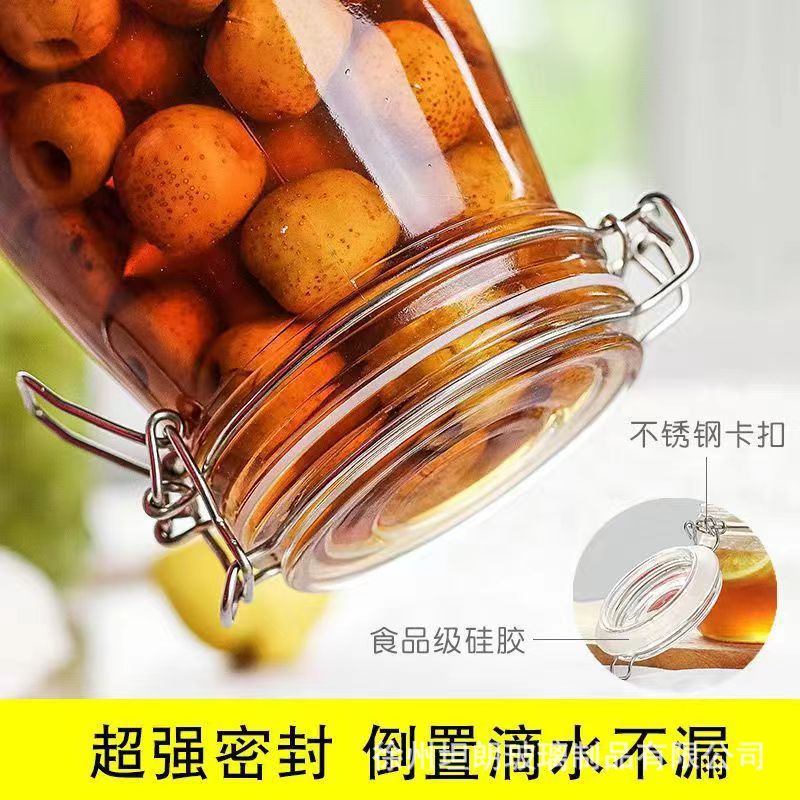 Wholesale glass sealed cans, stainless steel snap-on tea cans, food storage cans, kitchen five-grain storage boxes Application Scenario