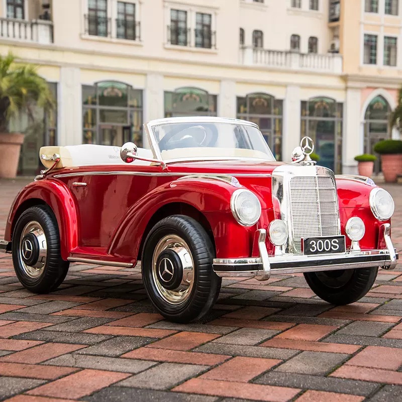 Benz奔驰老爷车儿童电动车四轮带遥控宝宝玩具小孩汽车可坐人详情图2