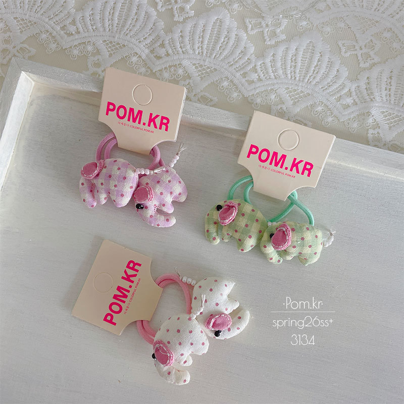 Cute little elephant hair bands, large intestine hair bands, complete box, telephone line, rubber band hair accessories, girls' and children's accessories details Picture
