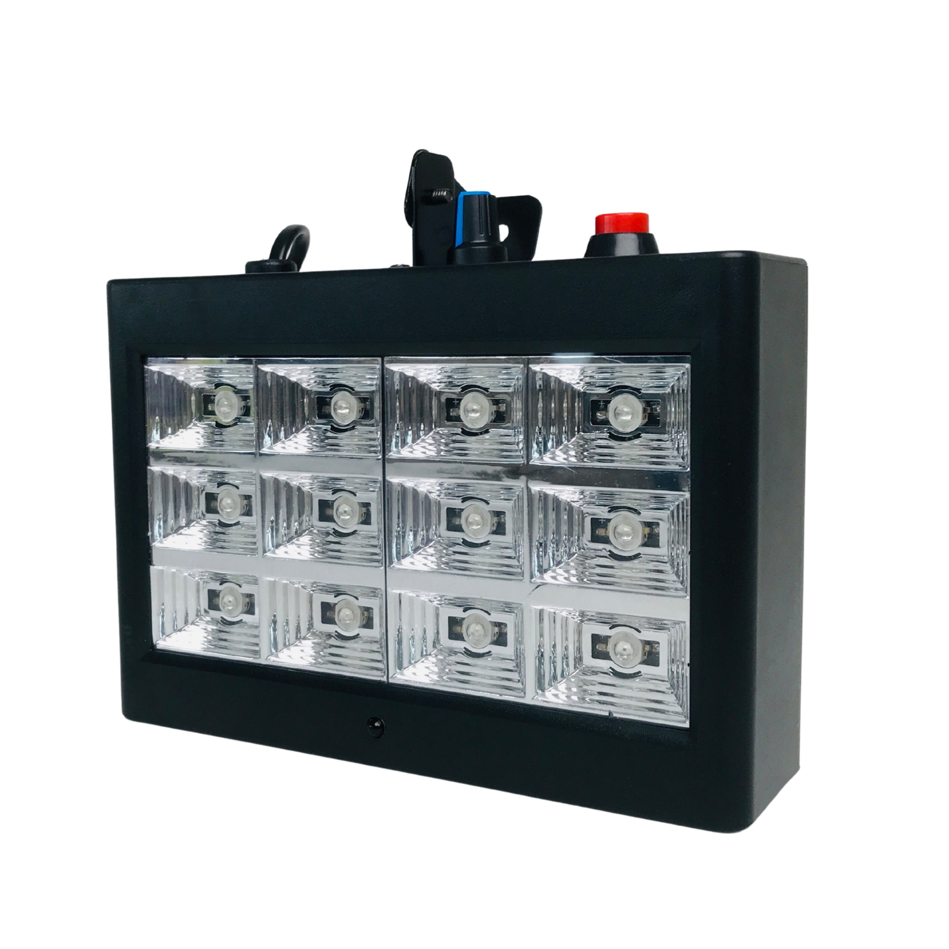 Cross-border bestsellers: 12 grille strobe lights, 18 small bars, KTVS, small family gatherings, small entertainment activities, atmosphere creation, self-propelled, voice-controlled dancing, flashing lights, stage lighting Item Picture