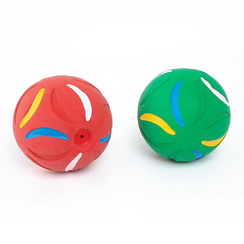 Pet vocal toy elastic balls, dog teething training interactive toys manufacturer wholesale vocal toy balls Specification image