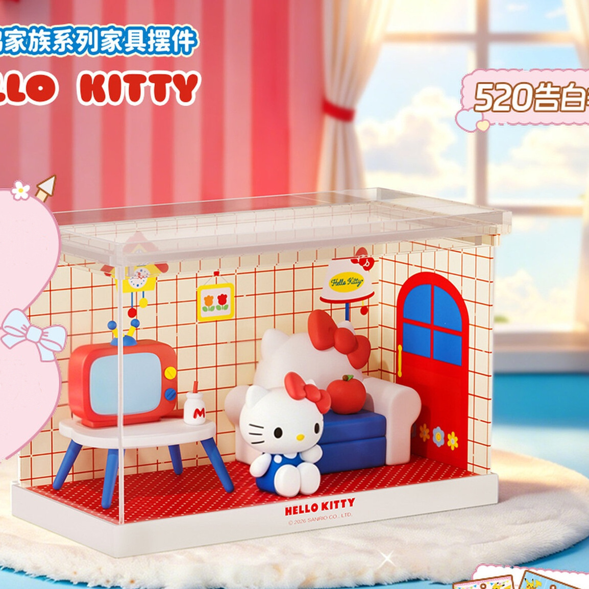 Genuine Sanrio furniture and decorative items, cute HelloKitty, ugly fish, and collectible scene toys full image