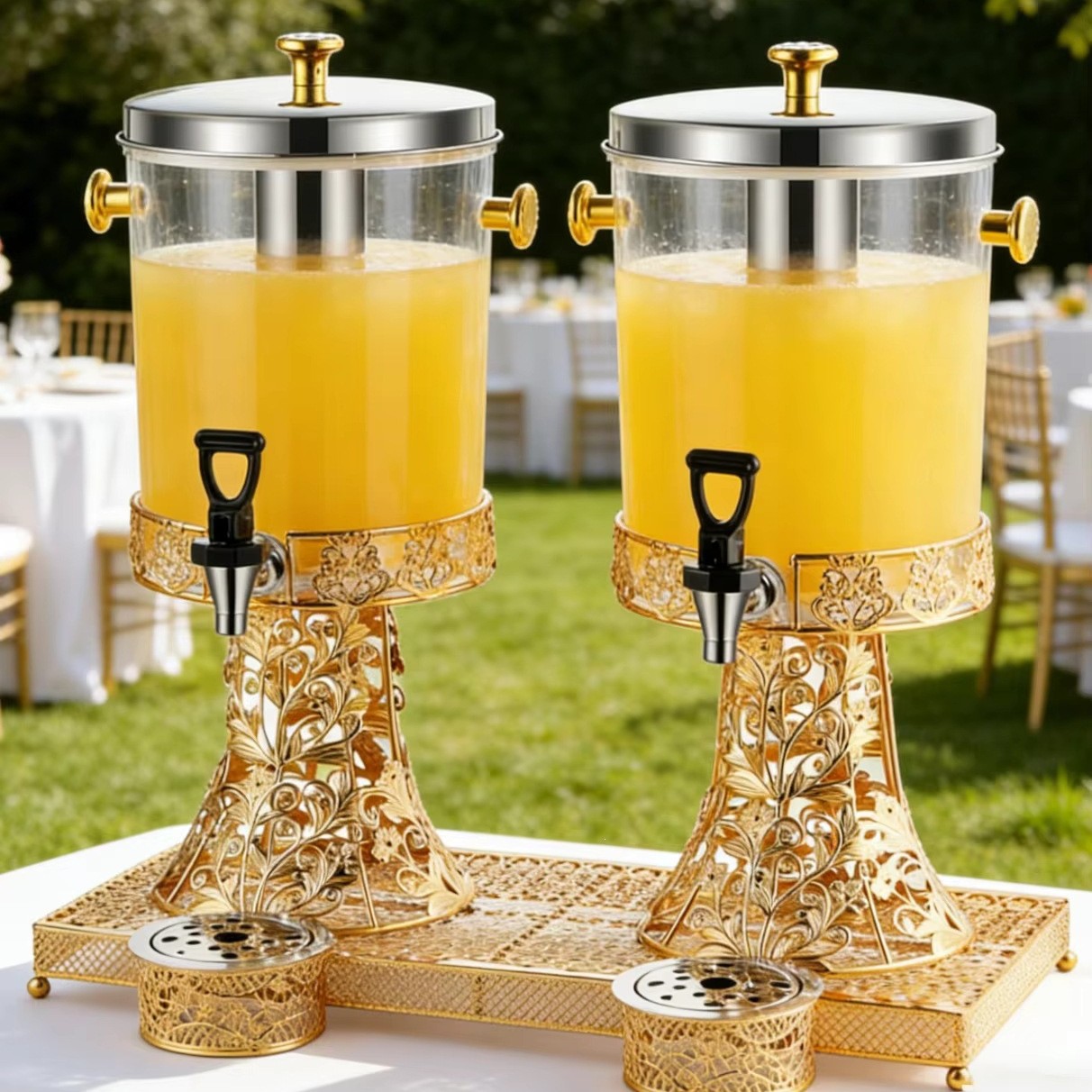 Commercial hotel 8L stainless steel commercial-grade European-style cold self-service beverage juicer and cold drink machine full figure