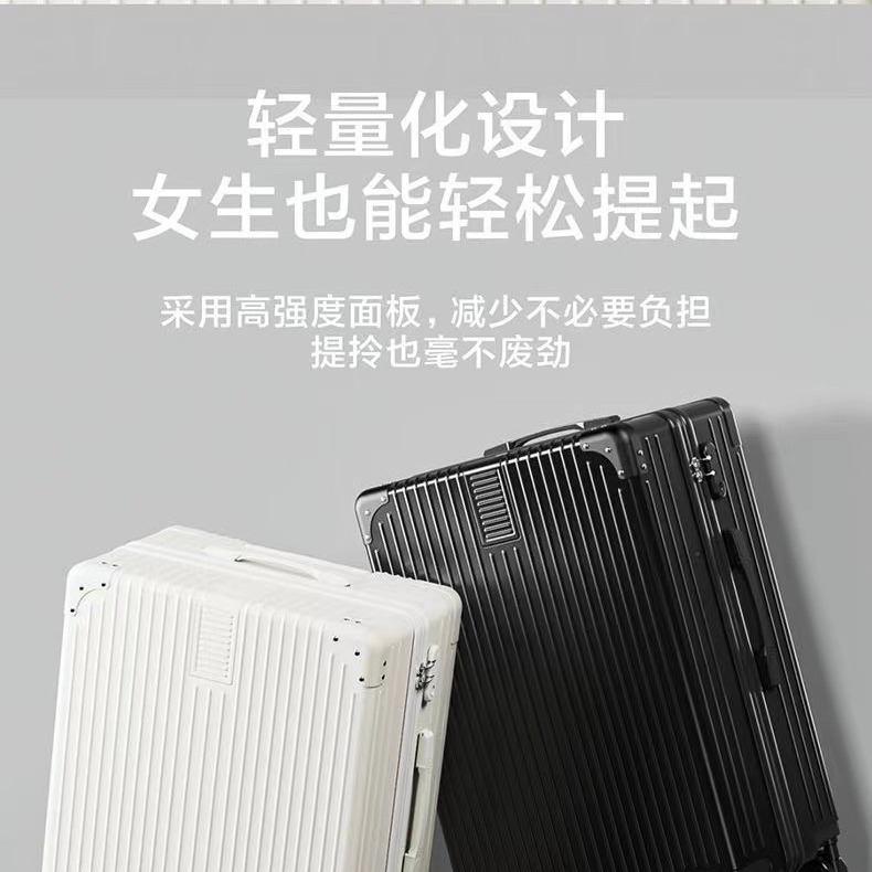 New retro luggage, women's swivel wheel handle case, men's student durable combination case, travel case, large capacity, trendy Application Scenario