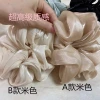 2025 New style of hair accessories from Dongdaemun, South Korea, Super large and high-quality silk gauze large intestine hair band, pig intestine fat intestine hair rope Application Scenario