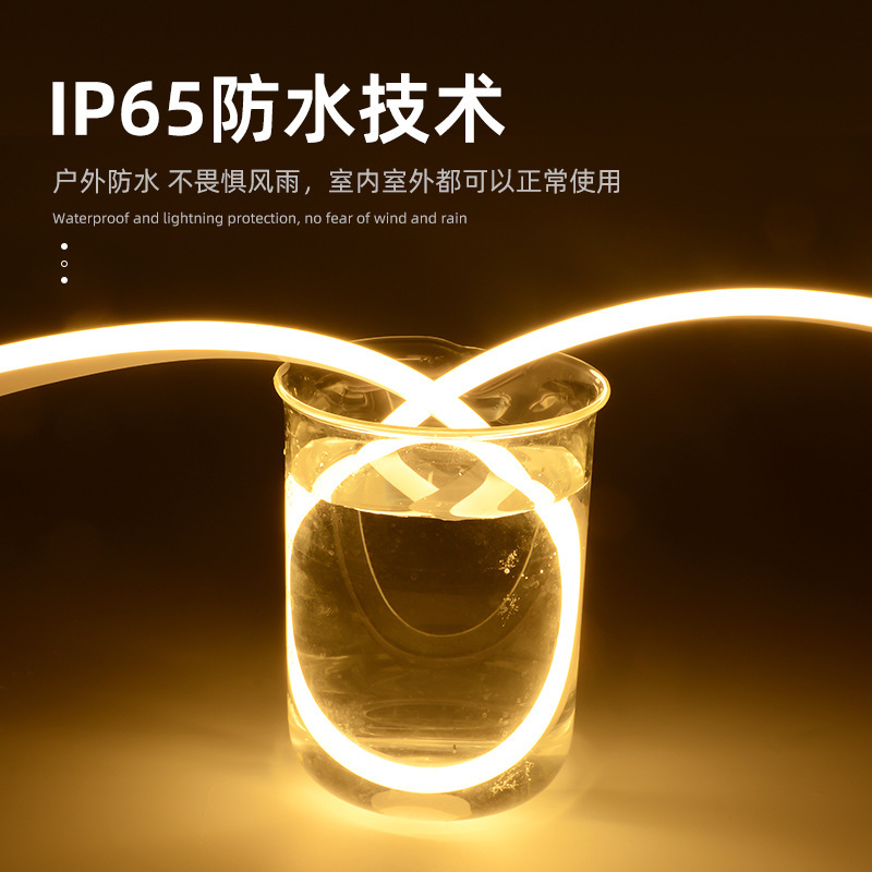 led light strips, high-voltage 220v circular neon lights, outdoor lights, waterproof silicone ambient lights, living room light strips, ceiling Application Scenario