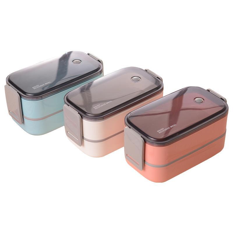 Factory direct sales of multi-layer compartmentalized lunch boxes, plastic sealed lunch boxes for adults and students, and lunch boxes available for wholesale with logo printing Item Picture