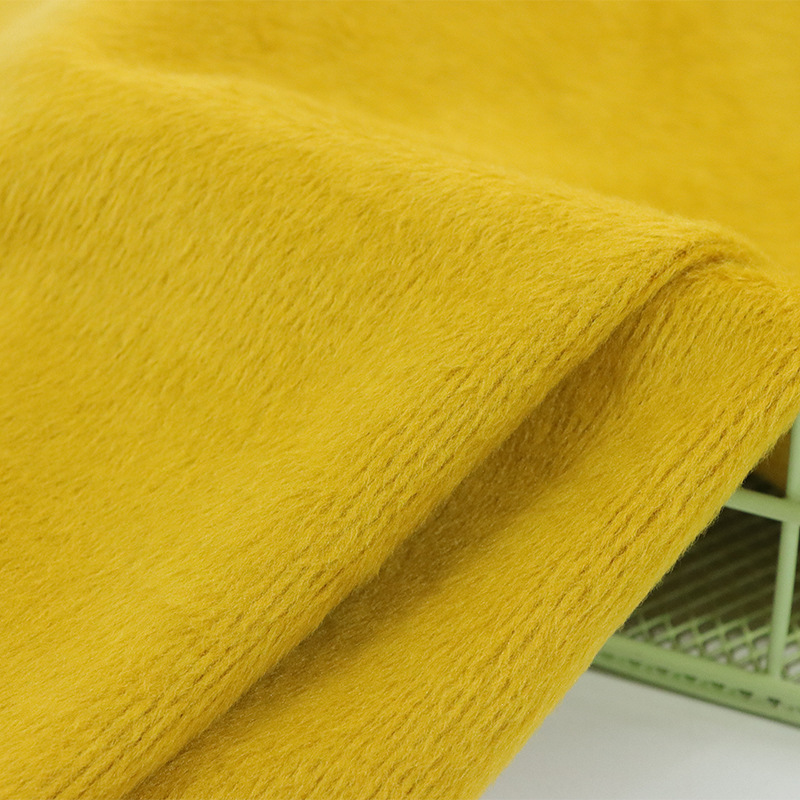 柯桥仿棉涤不倒绒针织面料秋冬弹力素色不倒绒保暖内衣裤服装面料