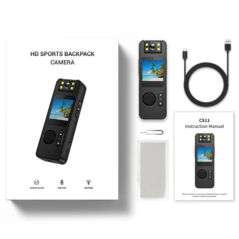 CS11 camera: High-definition outdoor waterproof sports camera, cycling law enforcement recorder, smart wifi camera Specification image