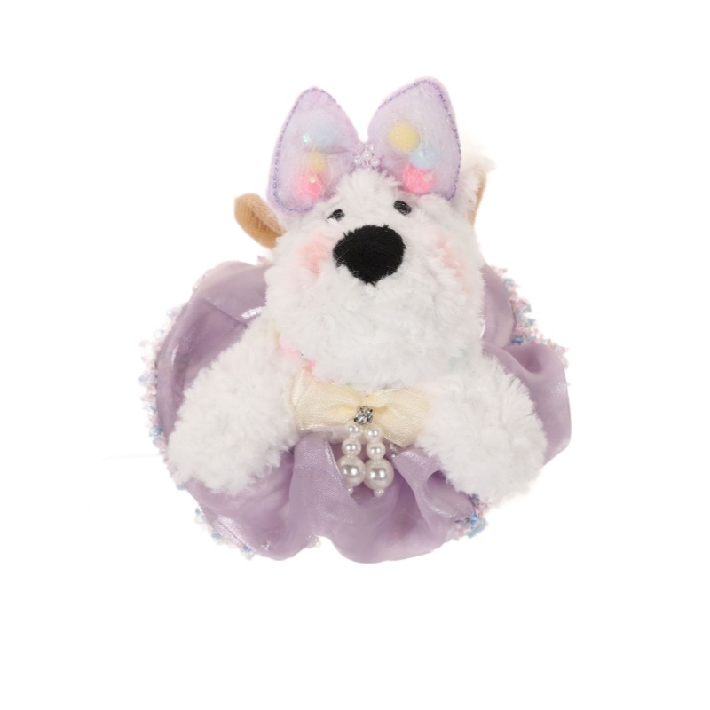 West Highland pendant, puppy doll, creative outfit, princess dress, cartoon plush doll bag, doll pendant, gift Item Picture
