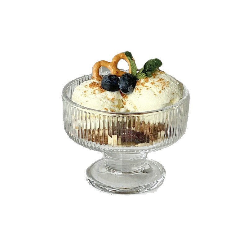 ins simple glass dessert bowl, yogurt cup, tall ice cream bowl cup, ice cream cup, yogurt cup Item Picture