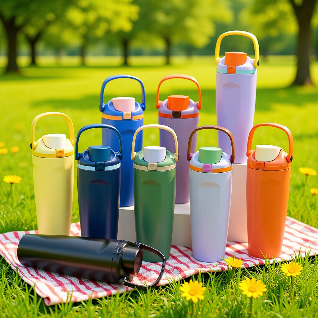 定制亚马逊30oz汽车杯304不锈钢双层保温杯户外运动手提弹跳杯