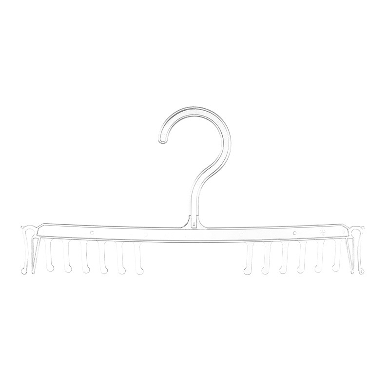 Underwear hanger accessories, underwear display rack, transparent plastic multi-tooth display multi-functional hanger for clothing stores Item Picture