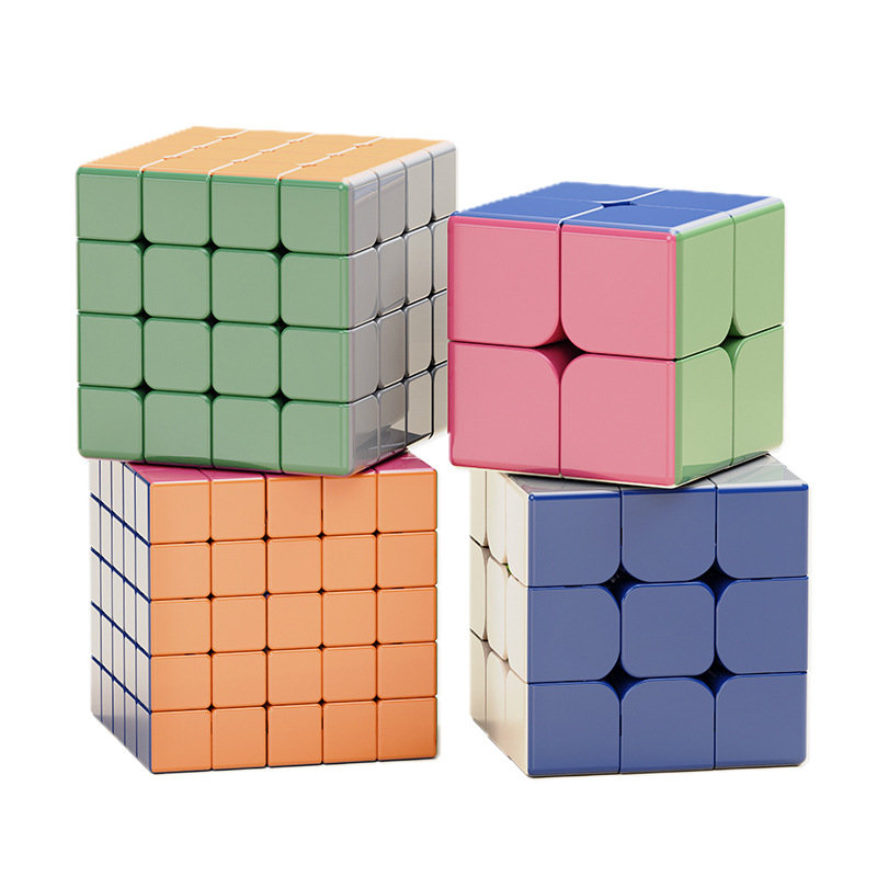 Children's colorful Morandi Rubik's Cube 2nd, 3rd, 4th and 5th scale early childhood education and intelligence toys are selling well Item Picture